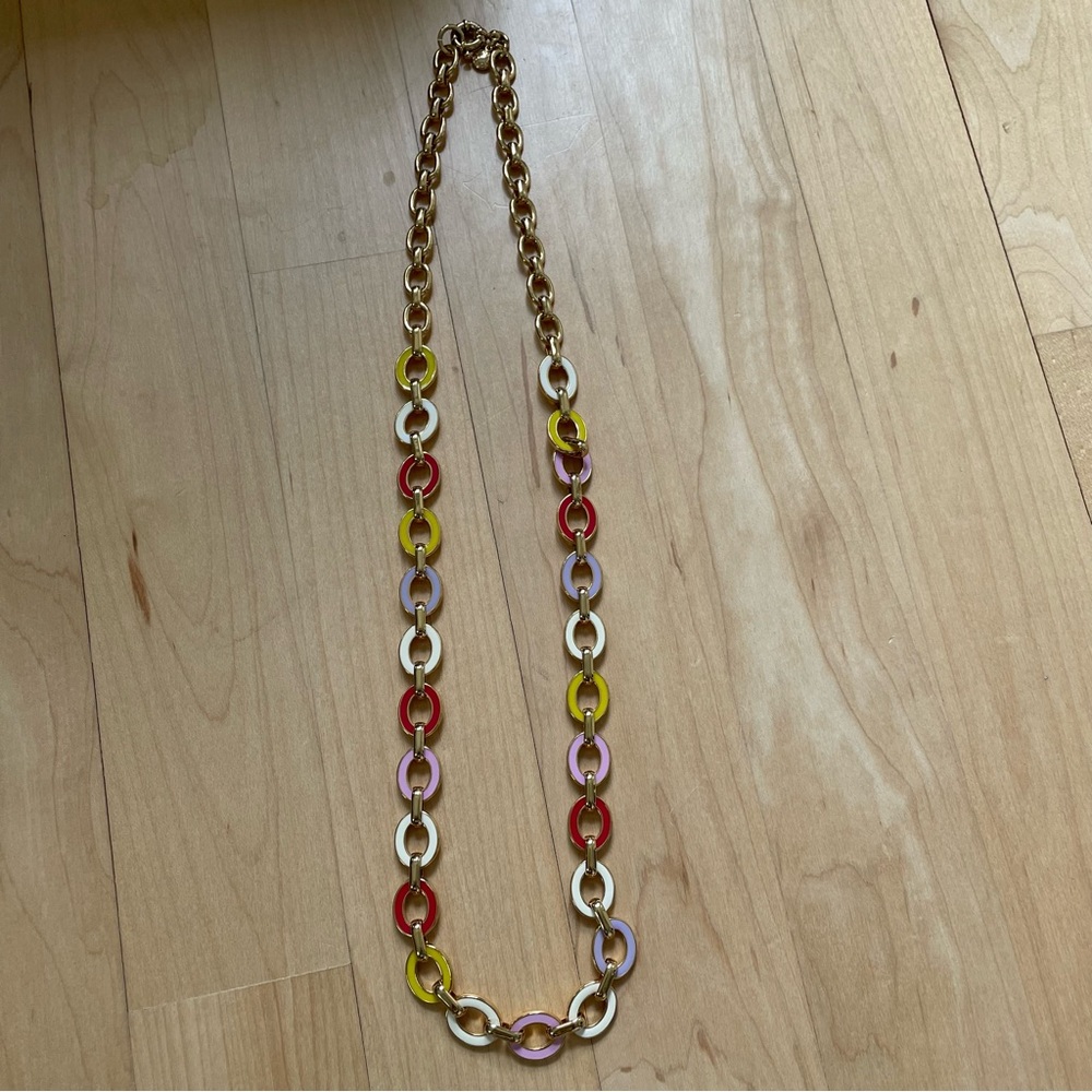J Crew mid century modern style chain necklace - Picture 2 of 3